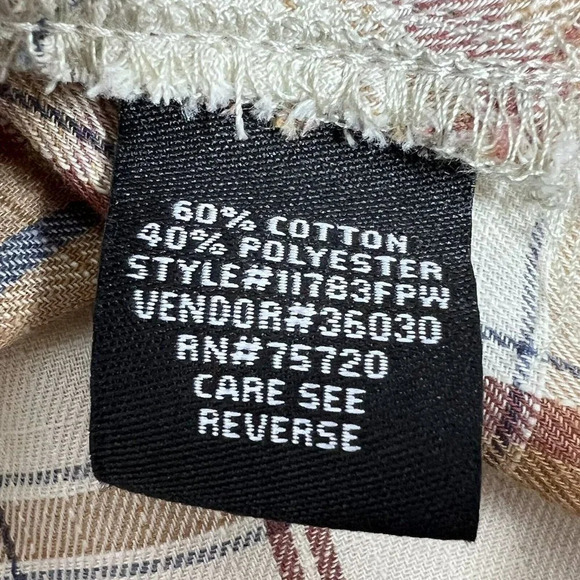 BKE Pearl Snap Shirt Mens M Standard Fit Multicolor Plaid Short Sleeve - Picture 5 of 6